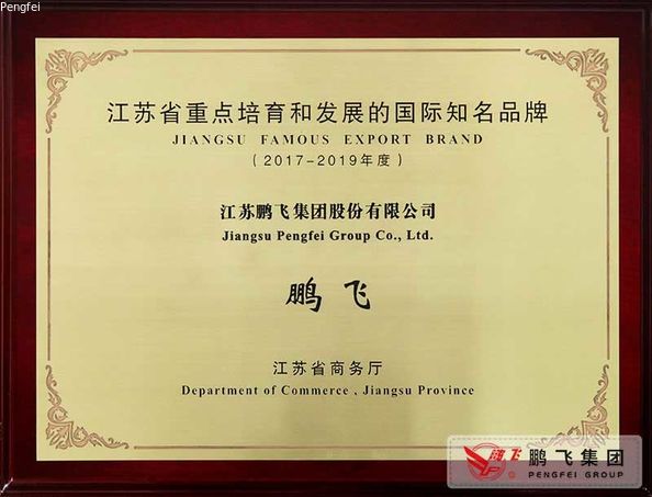 Κίνα JIANGSU PENGFEI GROUP CO.,LTD Πιστοποιήσεις